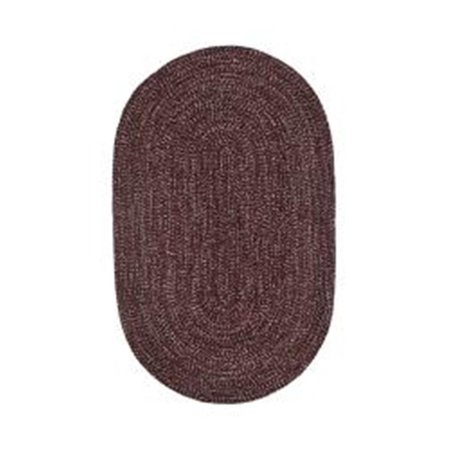 BETTER TRENDS 30 x 50 in. Chenille Reversible Rug - Burgundy & Mauve Tweed BRCR3050BUMA